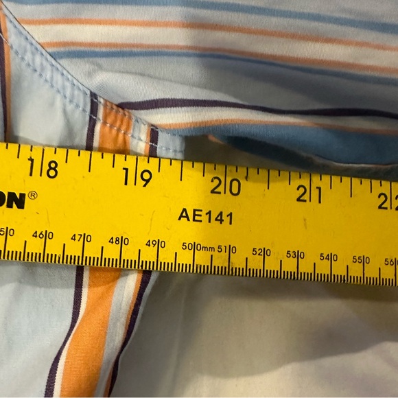 Vintage Tommy Hilfiger Y2K Women’s Pocketed Striped Button Up Size 12 - Picture 12 of 14